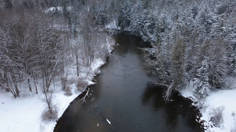 Cold Hands, Big Browns: The Case for Fishing the Au Sable All Winter Long